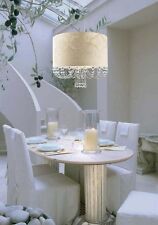 LEUCOS ALEXANDRIA SOSPENSIONE IN TESSUTO BIANCO CON STRASS