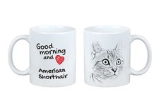 Americano a pelo corto tazza con gatto buongiorno Art-Dog