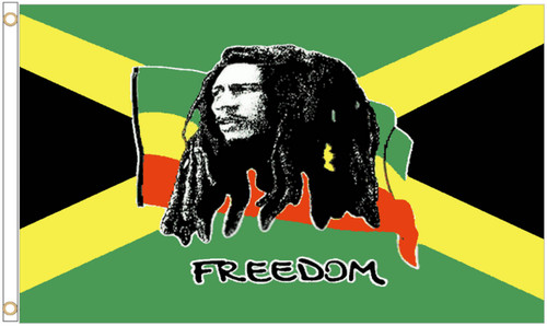 Bandiera bob marley jamaica - bandiera,
