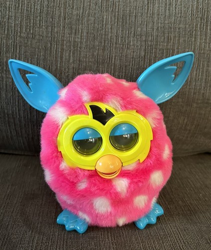 Furby boom pink white polka - boom,