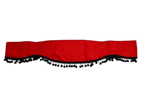 Tenda peluche velluto rosso - in,