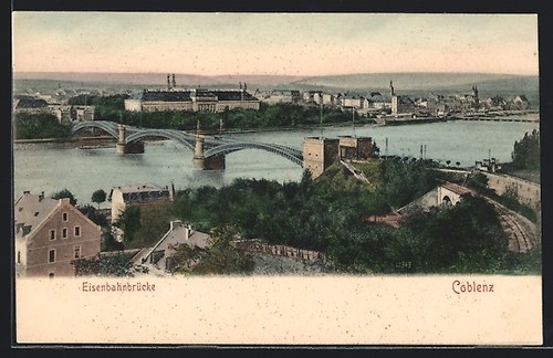 Cartolina coblenza ponte - coblenza,,