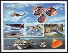 Sao Tome 2006 CONCORDE/ROWLAND HILL/SPACE/UPU foglio ricordo edizione limitata MNH