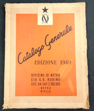 CATALOGO GENERALE 1940 Netro Rubino Biella  Gros Monti TECNICA MECCANICA UTENSIL