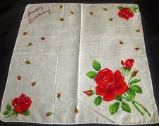 Vintage Hankie Buon Compleanno