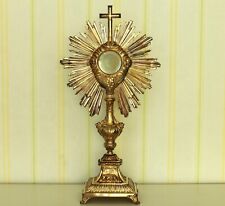 Strahlenmonstranz 1819-1838 Monstranz silber vergoldet old Monstrance 55,5 cm 