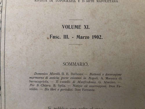 Antica rivista 1902 benedetto - rivista,