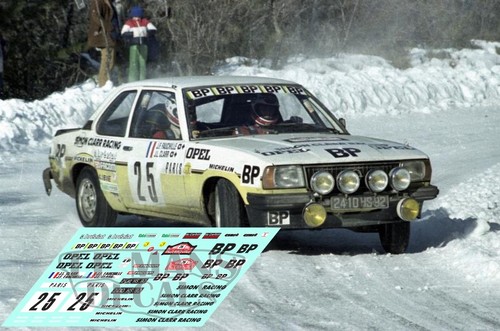 Decals opel ascona rally - decals,