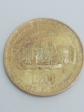 200 lire centenary coin of the