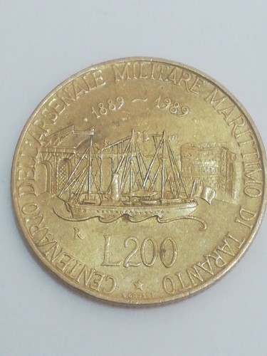 Moneta 200 lire centenario - moneta,