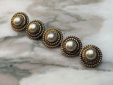 Lot Chanel Buttons Pearl Vintage