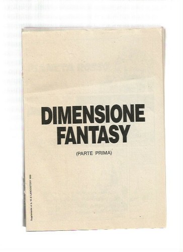 Dimensione fantasy vol 1 - fantasy, vol.