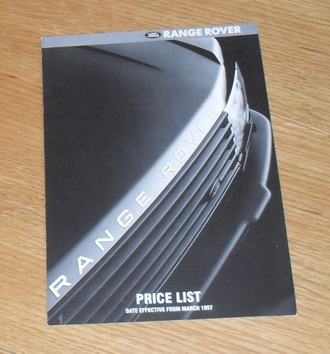 Listino prezzi range rover - listino,