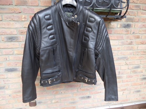 Giacca pelle moto - in,