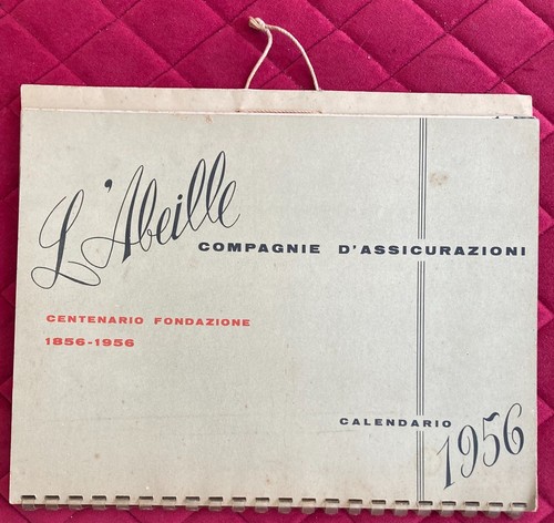 Calendario 1956 l - calendario, l'abeille