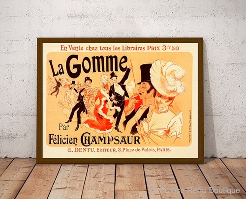Poster vintage gomme - poster, gomme"