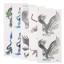 10 fogli di tatuaggi finti