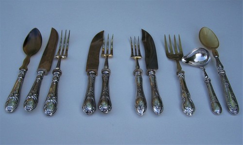 Gruppo pezzi posate arrosto - gruppo,