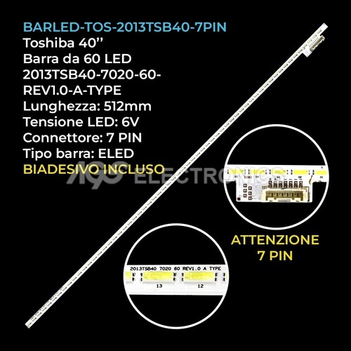 Barra strip led toshiba - led,