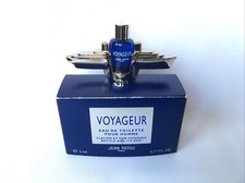 JEAN PATOU « VOYAGEUR » Flacon et son Vaisseau Échantillon Parfum Pour Homme