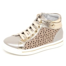 E2100 sneaker bimba beige/oro