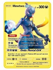 Carta pokémon mewtwo - mewtwo, gx