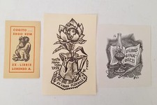 ♥ LOTTO 3 EX LIBRIS LORENZO