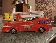  Snorkel  Rescue  - Modellino-Camion POMPIERI - Japan - Anni 60- 32 Cm