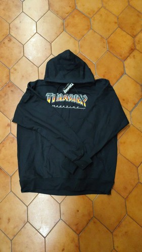 Felpa thrasher con cappuccio - thrasher,