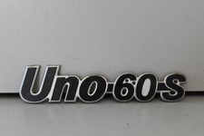 SIGLA SCRITTA BADGE FREGIO LOGO IN PLASTICA PER FIAT UNO 60 S