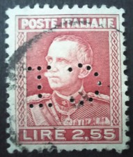 REGNO Perfin 2,55 lire 1927