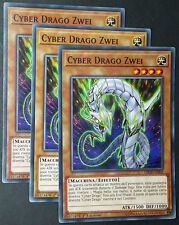 PlaySet 3 Carte : CYBER DRAGO ZWEI  in Italiano LEDD-ITB02 Comune YUGIOH