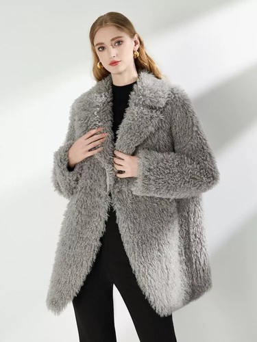 Giacca cappotto pile pelliccia - pile,
