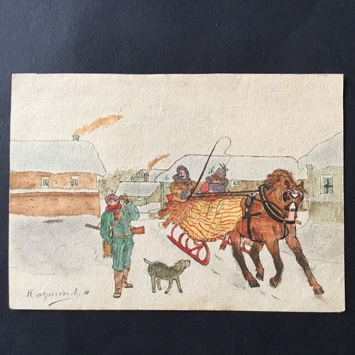 Disegno antico firmato raymond - antico,