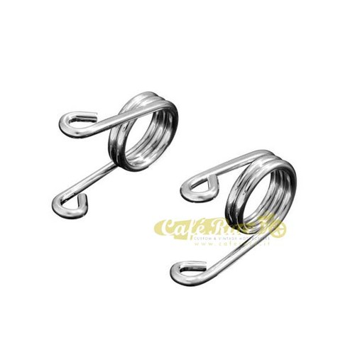 Coppia molle forcina cromate - coppia,