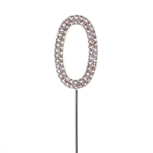 Cake topper numeri argento - topper,