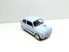 Fiat 600 Berlina Abarth Tuning Blu del 1963 - 1/18 Artigianale base Solido