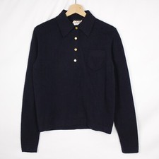 Maglione Hermès in puro cashmere blu taglia L da uomo