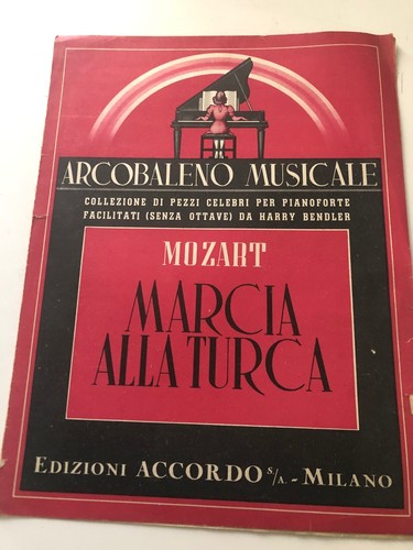 Vecchio spartito arcobaleno - spartito,