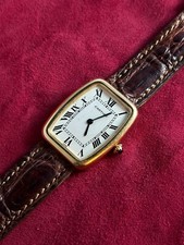 Cartier Tank Faberge Paris Vintage 1970 Ref.78101 Case Gold 18 KT Buckle Cartier