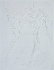 SAETTI BRUNO (Bologna, 1902-1984) Opera Archiviata Disegno a Matita su Carta 