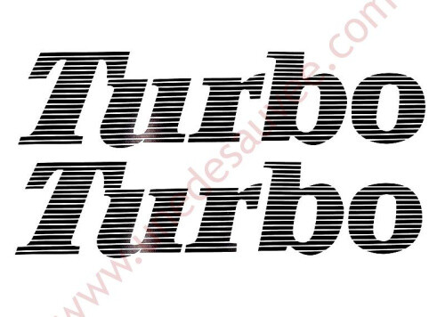 Autoadesivo turbo nero - autoadesivo”,