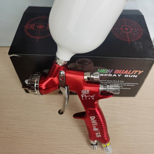 Red spray gun - red,