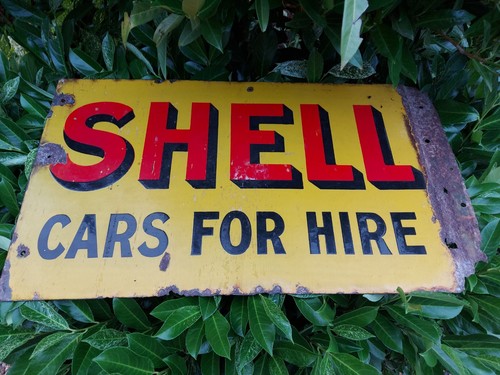 Shell cars for hire enamel - cars,