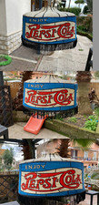 3 lampadari lanterne pubblicitarie pepsi cola in carta vintage no coca cola