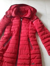 Piumino Rosso Donna Con Cappuccio Tg M