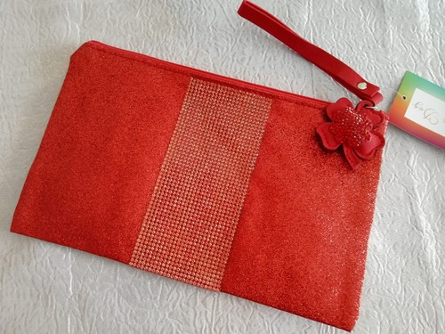 Pochette colorata rossa con - colorata,