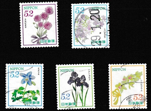 Francobollo japan 52yen fiore - japan, [fiore
