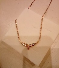 girocollo  con  2  brillantini