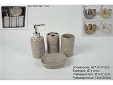 x 4 Accessori Bagno Ceramica
